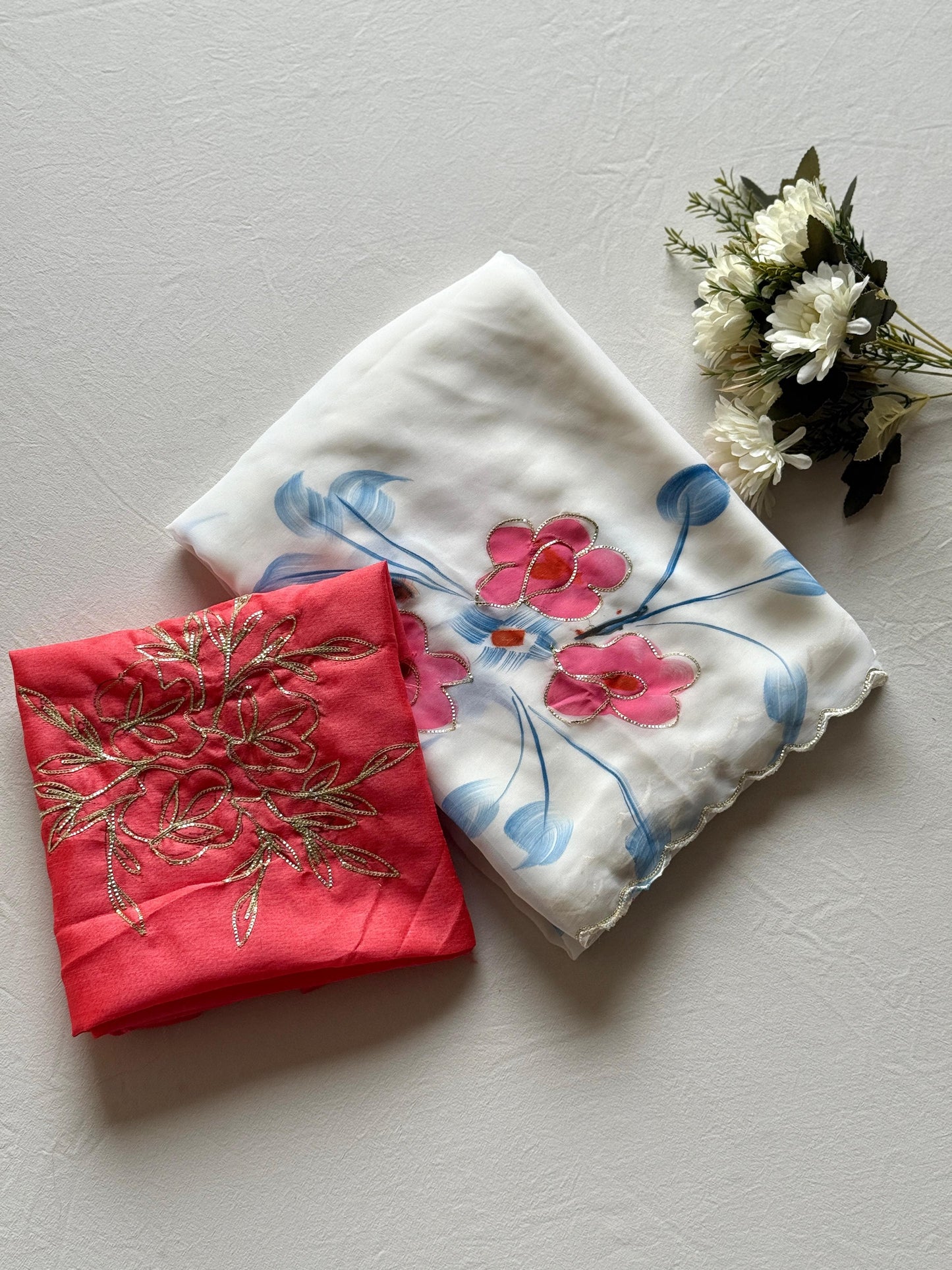 Floral Brush - Georgette