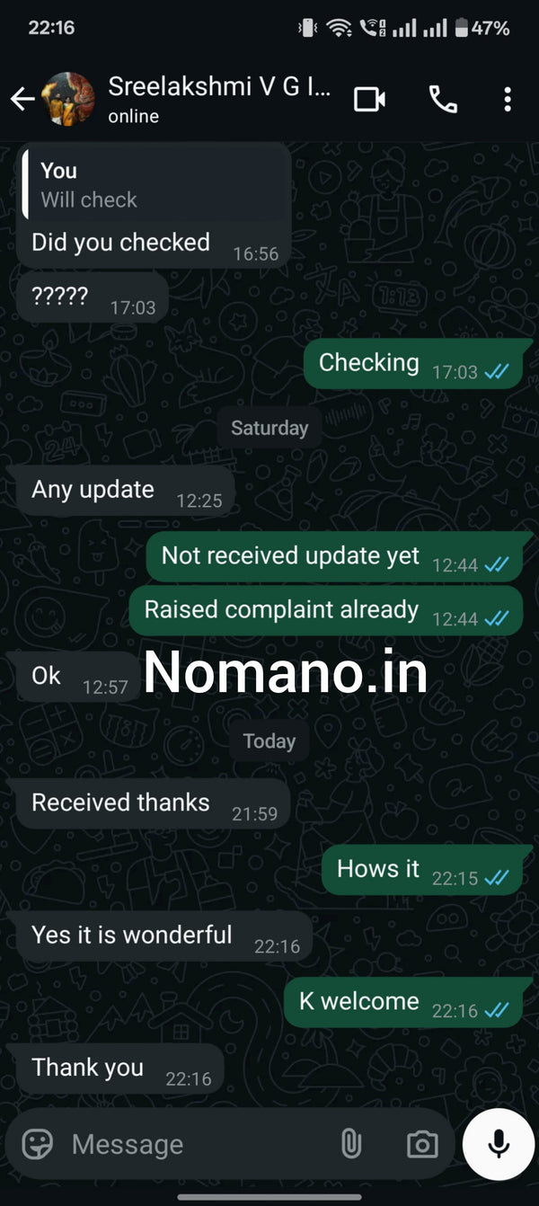Testimonial Screenshot
