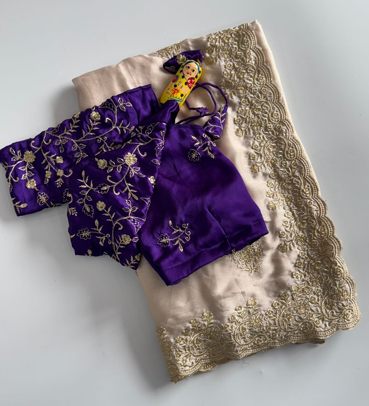 Royal - Satin Chiffon Saree