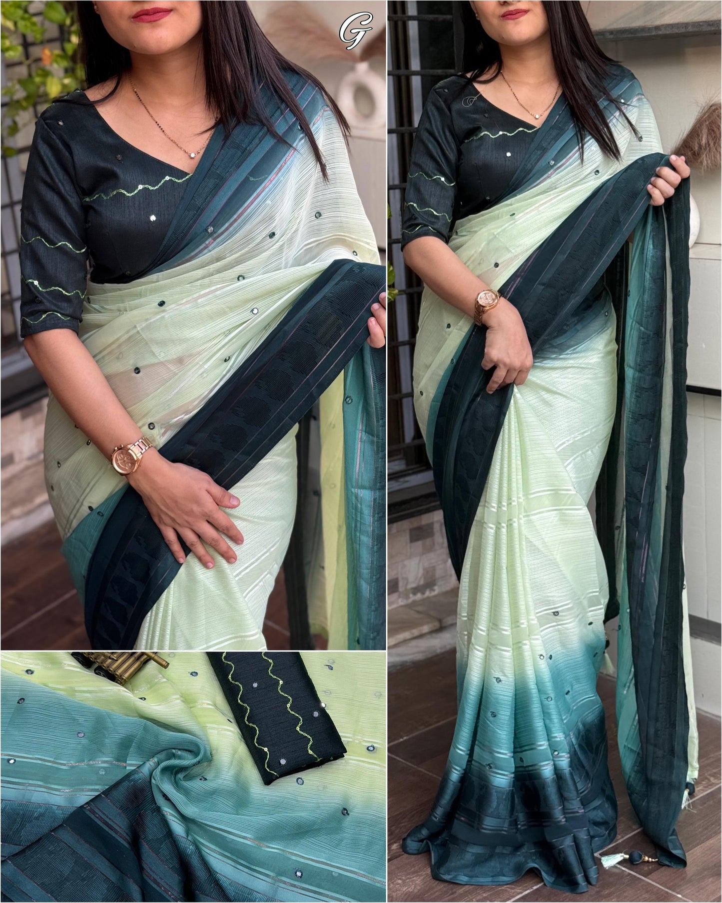 Hanaya - Georgette Saree