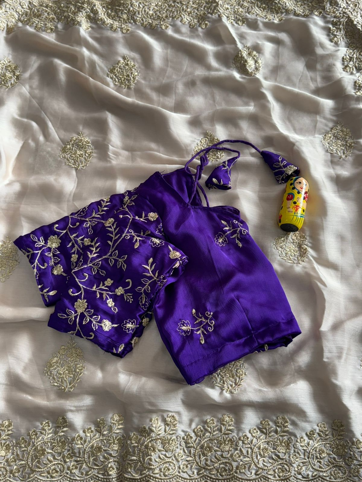Royal - Satin Chiffon Saree