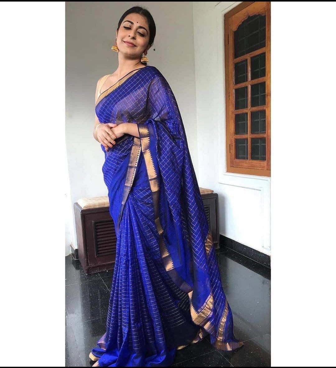 Manvi - Semi Tussar Silk Saree
