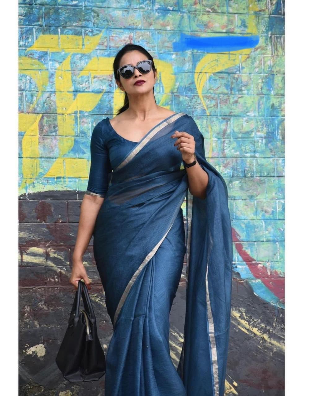 Zariya - Kota Doria Silk Saree