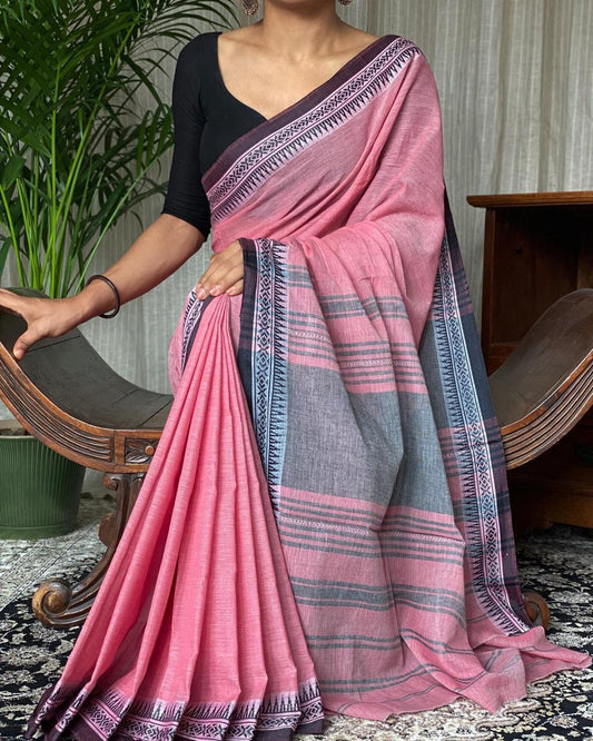 Pastel Loom - Khadi Cotton Handloom Saree