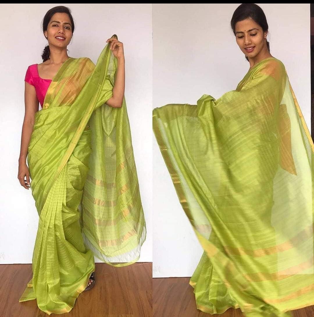 Manvi - Semi Tussar Silk Saree
