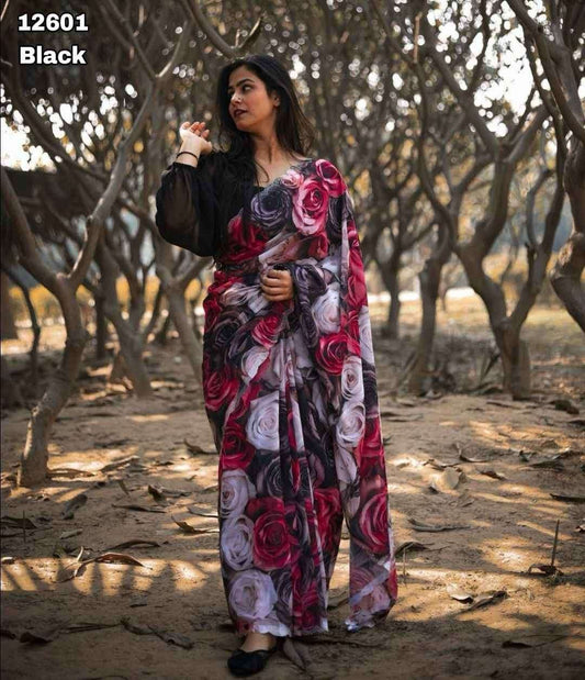 Wardah - Chiffon saree