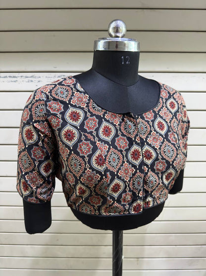 Ajrakh Handblock - Cotton Blouse