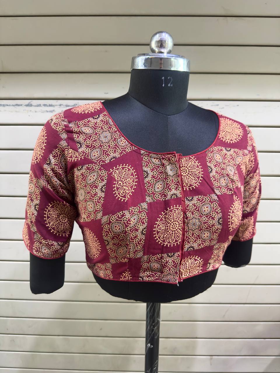 Ajrakh Handblock - Cotton Blouse