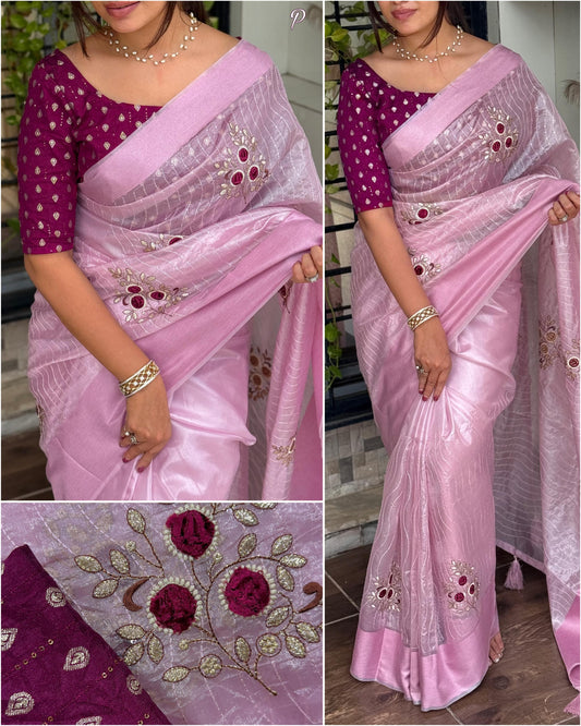 Heera - Tissue Silk Saree