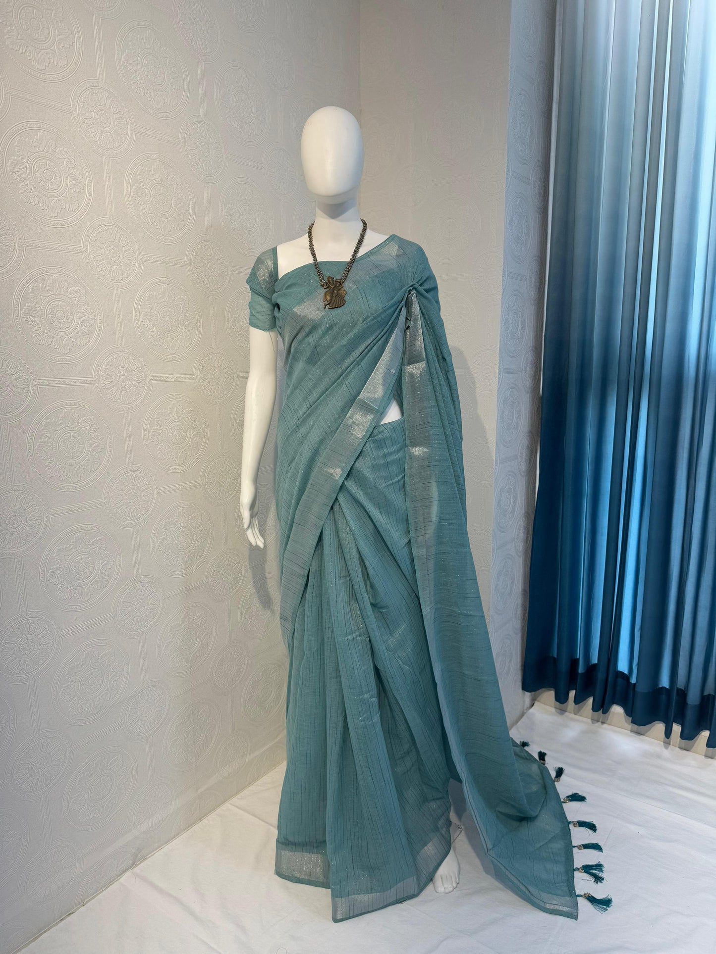 Vidya - Linen Cotton Saree