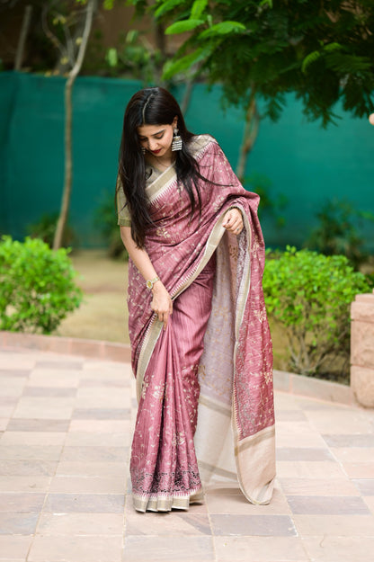 Meher - Tusser Cotton Saree