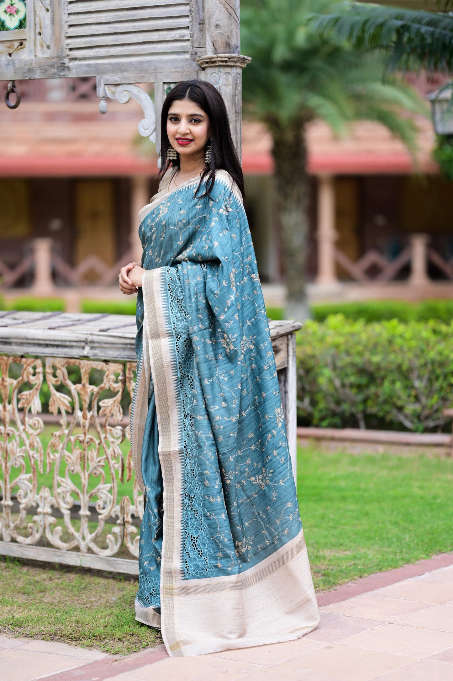 Meher - Tusser Cotton Saree