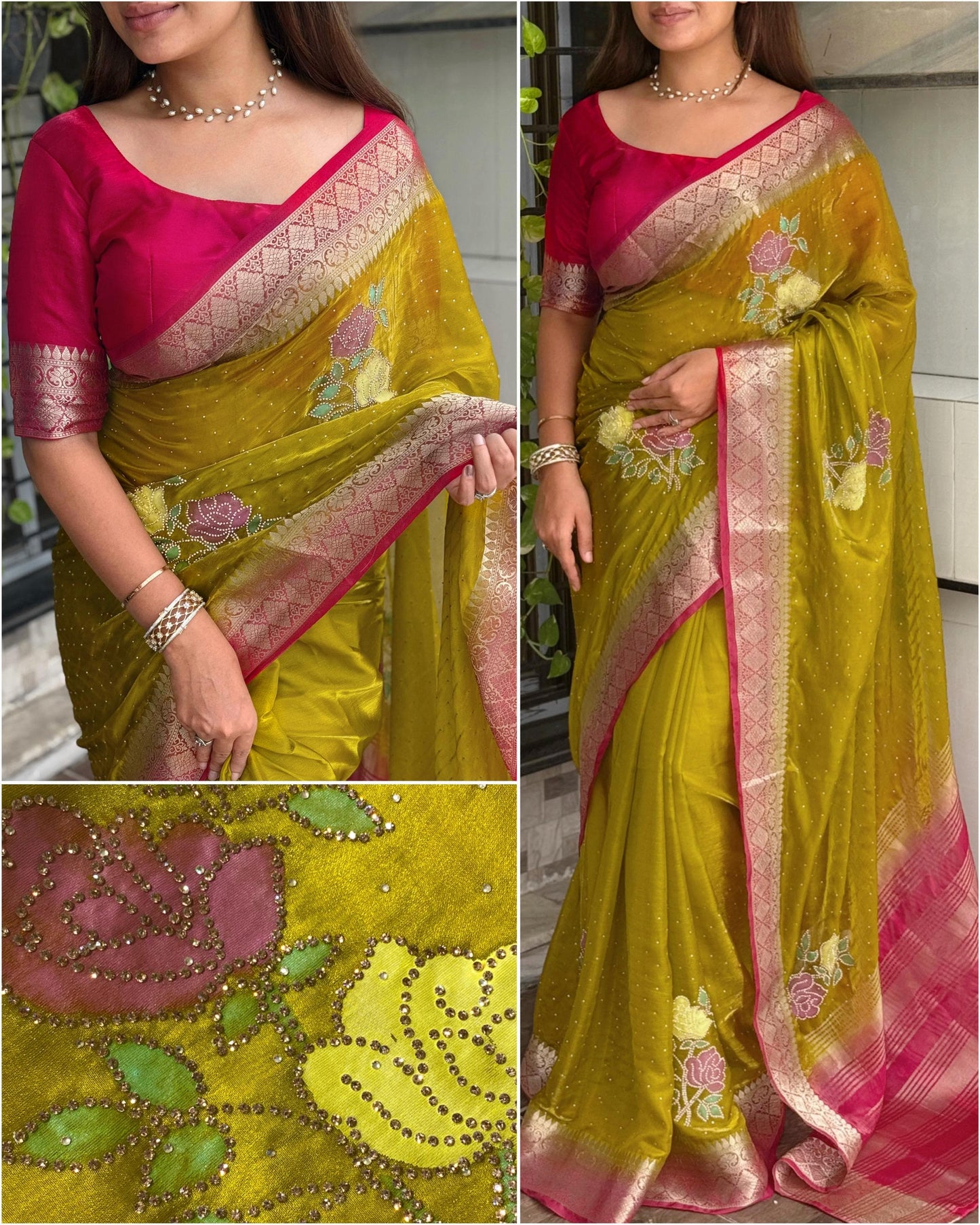 Kanishka - Fendy Satin Saree