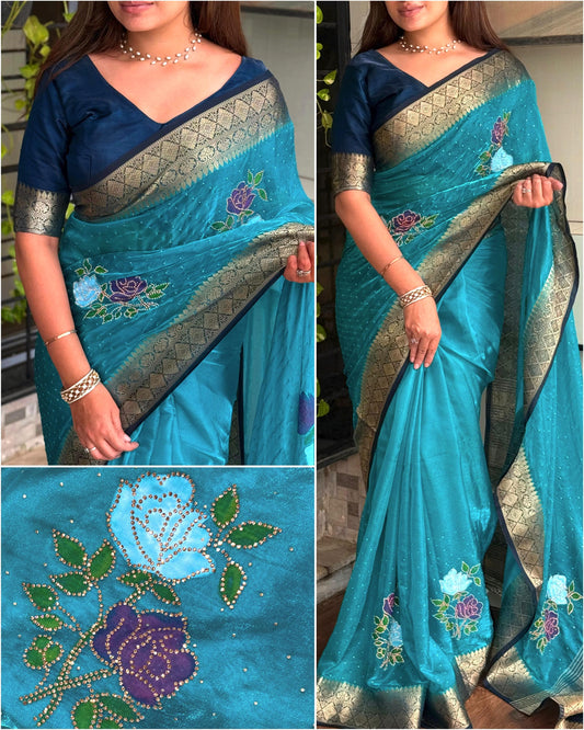 Kanishka - Fendy Satin Saree