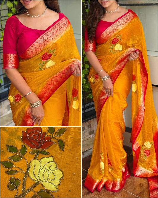 Kanishka - Fendy Satin Saree