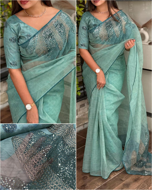 Reema - Tissue Organza Saree