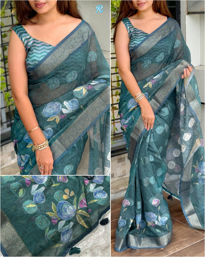 Rosa - Cotton Jaquard Saree