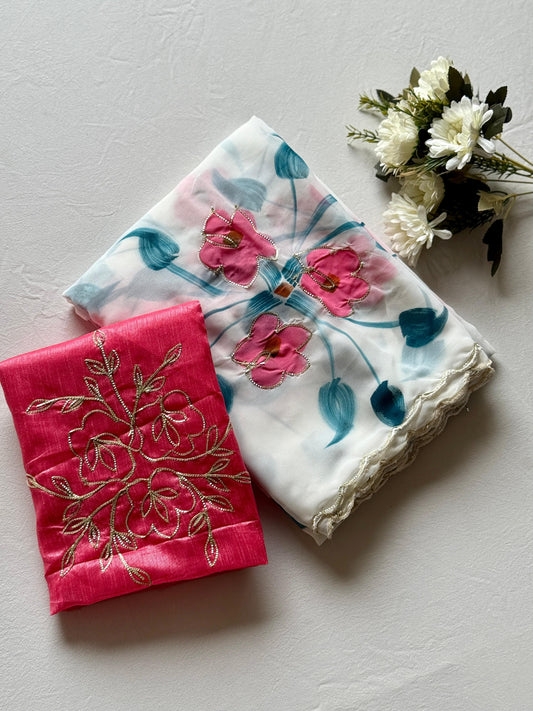 Floral Brush - Georgette