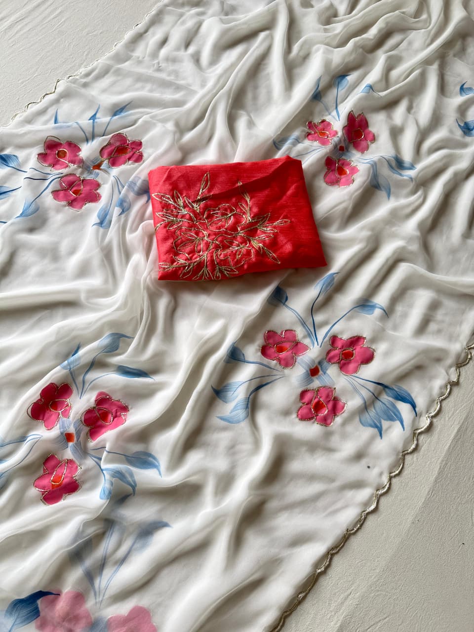 Floral Brush - Georgette