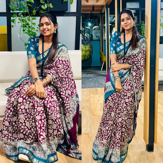 Manya - Viscose Silk Saree