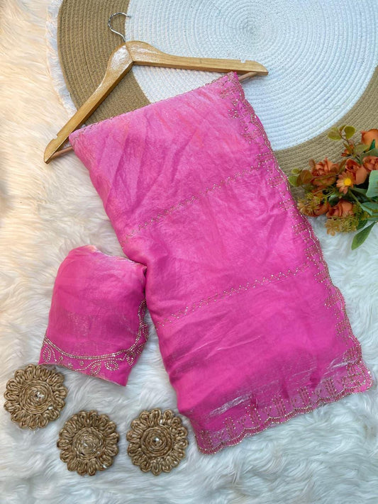 Rosy - Space Silk Saree
