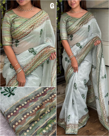 Gehna - Tani Shani Silk Saree