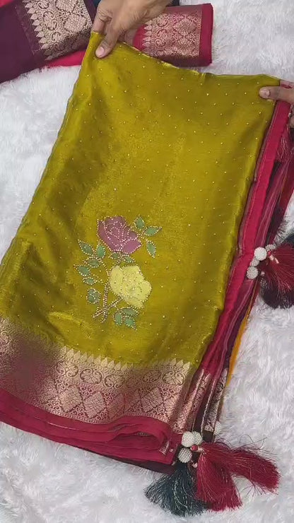 Kanishka - Fendy Satin Saree