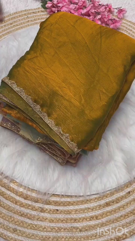 Varna - Chiffon Fendy Silk Saree