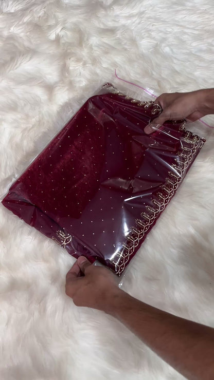 Galaxy Glow - Space silk  (siroski work)