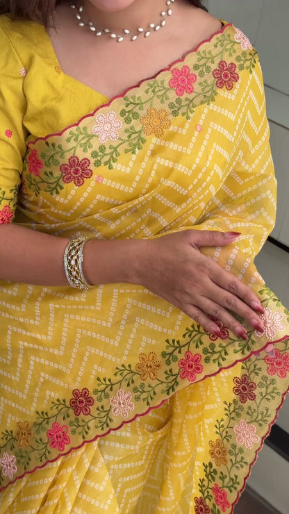 Savan - Cotton Satin Saree