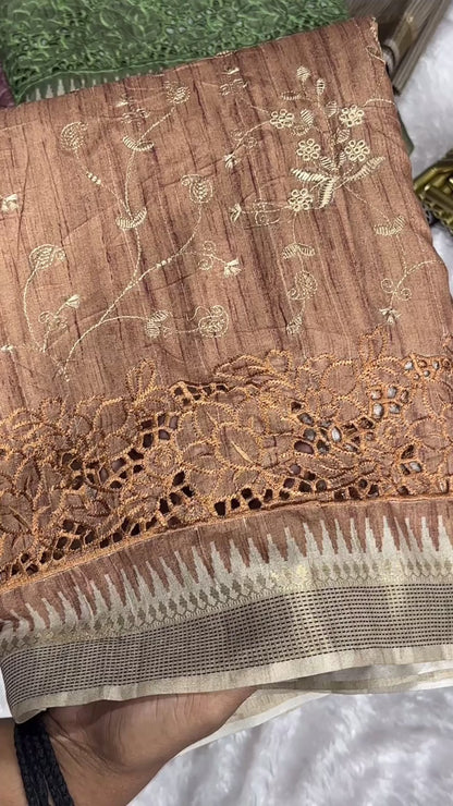 Meher - Tusser Cotton Saree
