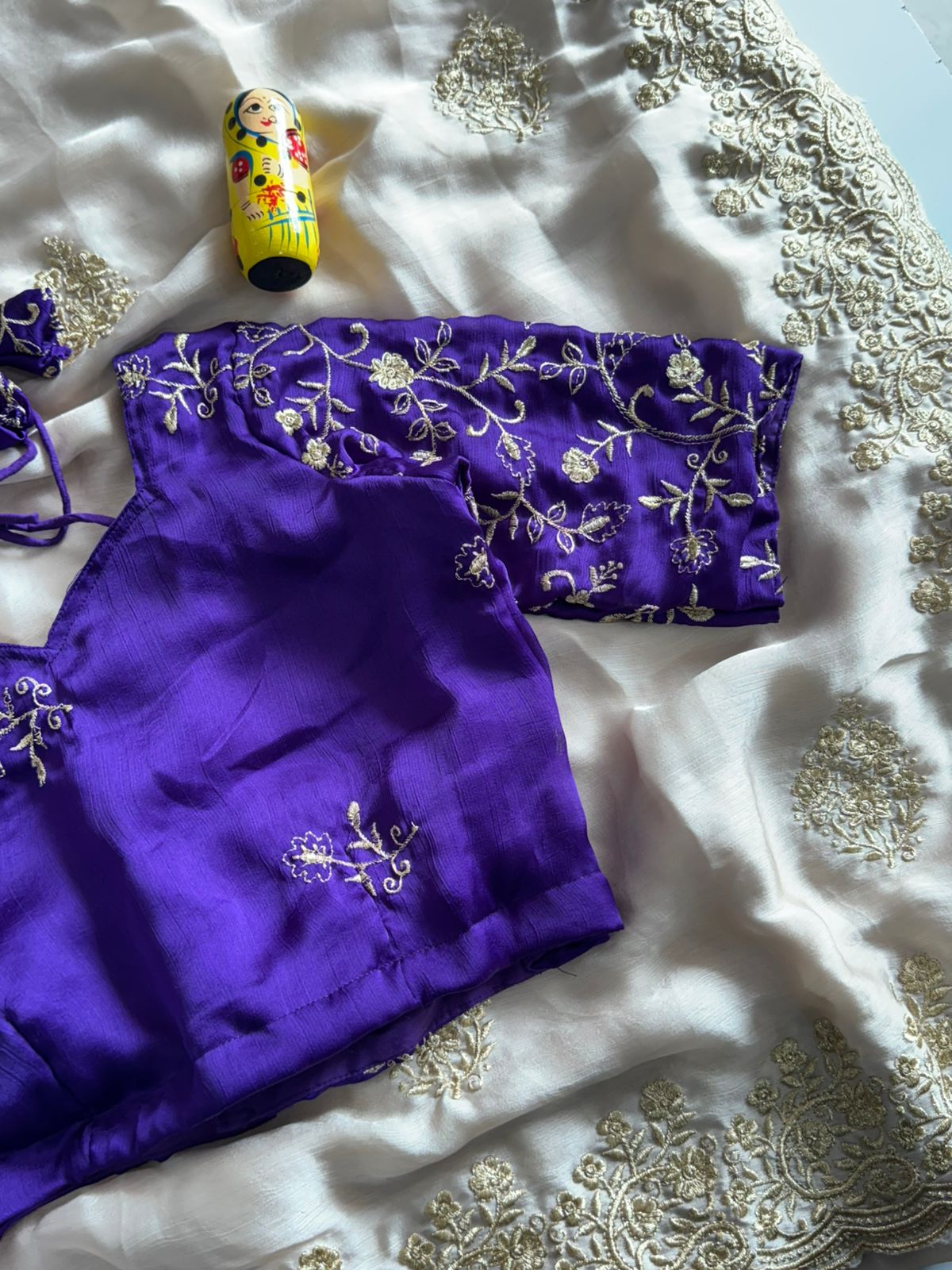 Royal - Satin Chiffon Saree