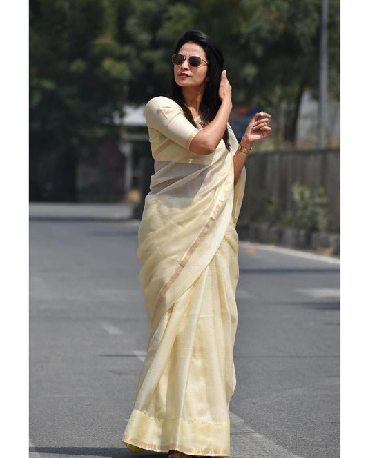 Zariya - Kota Doria Silk Saree