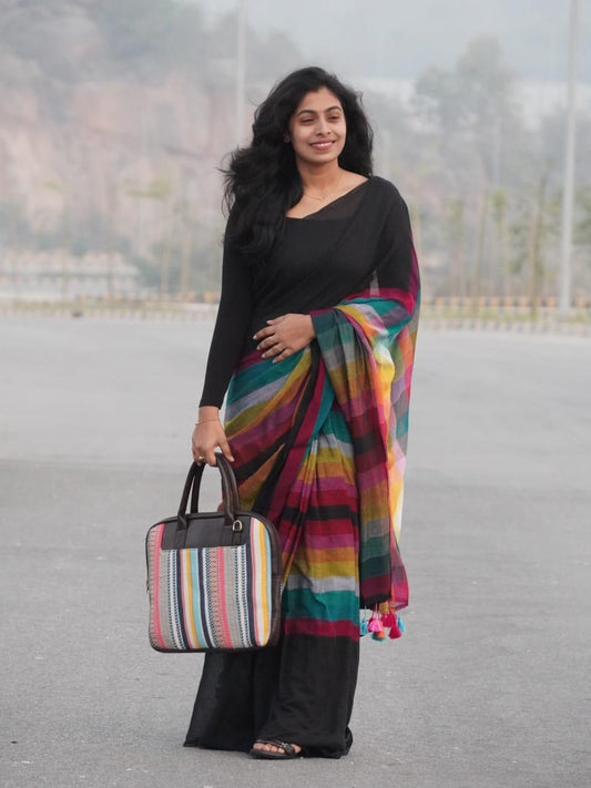 Rainbow - Mul Cotton Saree