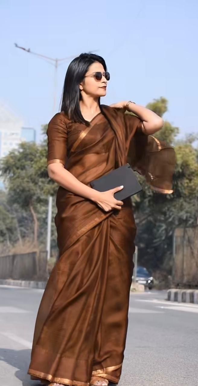 Zariya - Kota Doria Silk Saree
