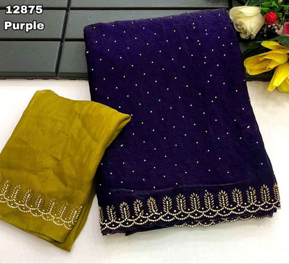 Galaxy Glow - Space silk  (siroski work)